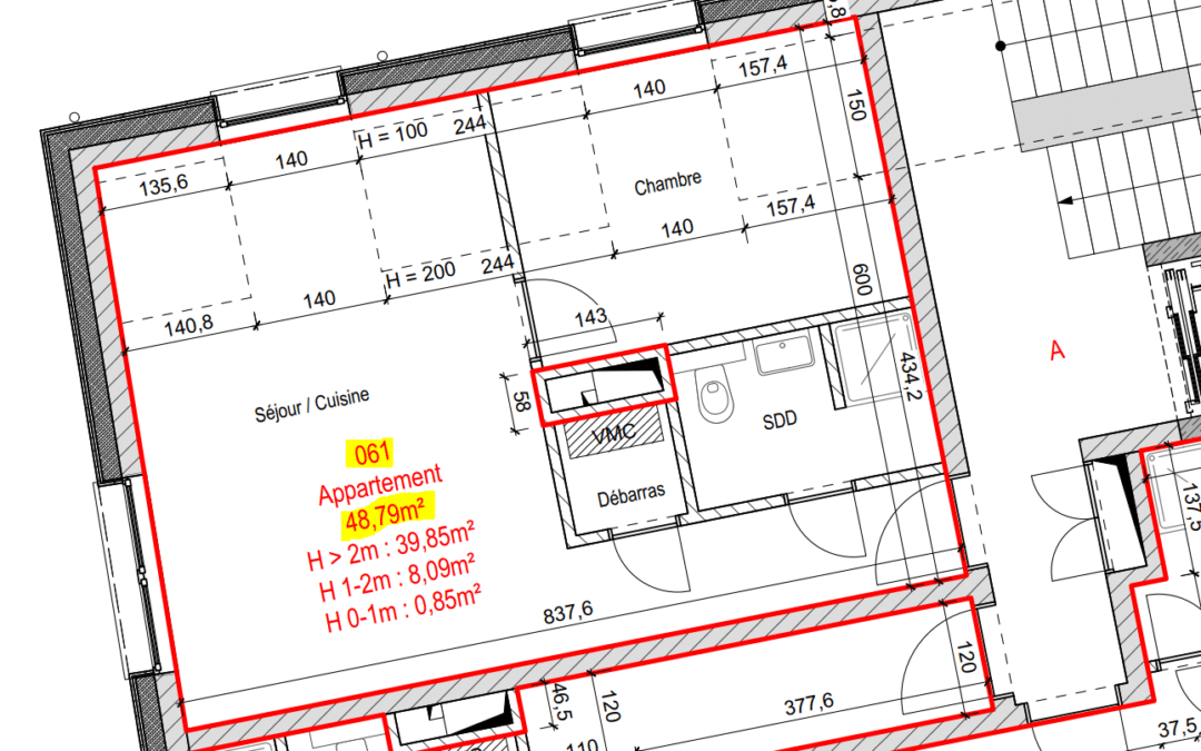 CENTRE DE BERTRANGE APPARTEMENT 1 CHAMBRE lot 61