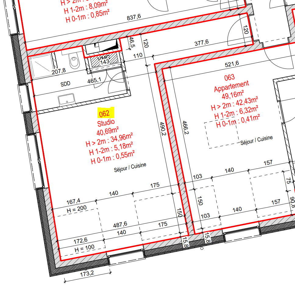 CENTRE DE BERTRANGE STUDIO lot 62
